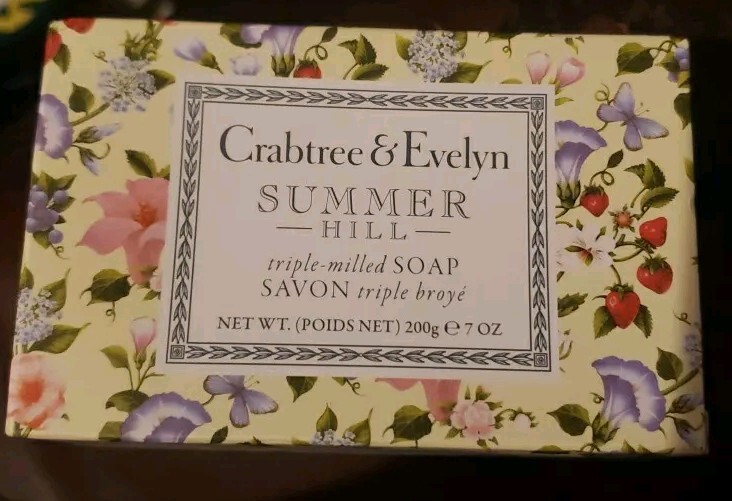 Crabtree & Evelyn SUMMER HILL Triple Milled Soap 7oz.