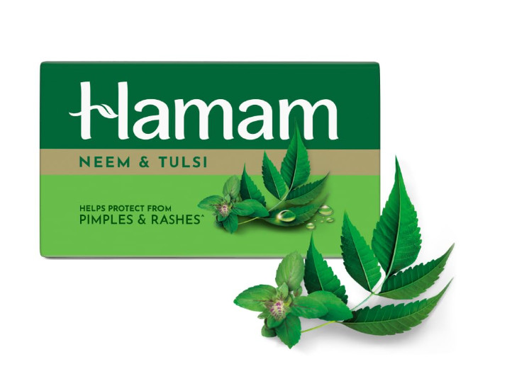 Hamam Neem Tulsi Aloe Vera Bath Soap Bar 150g For All Skin Types