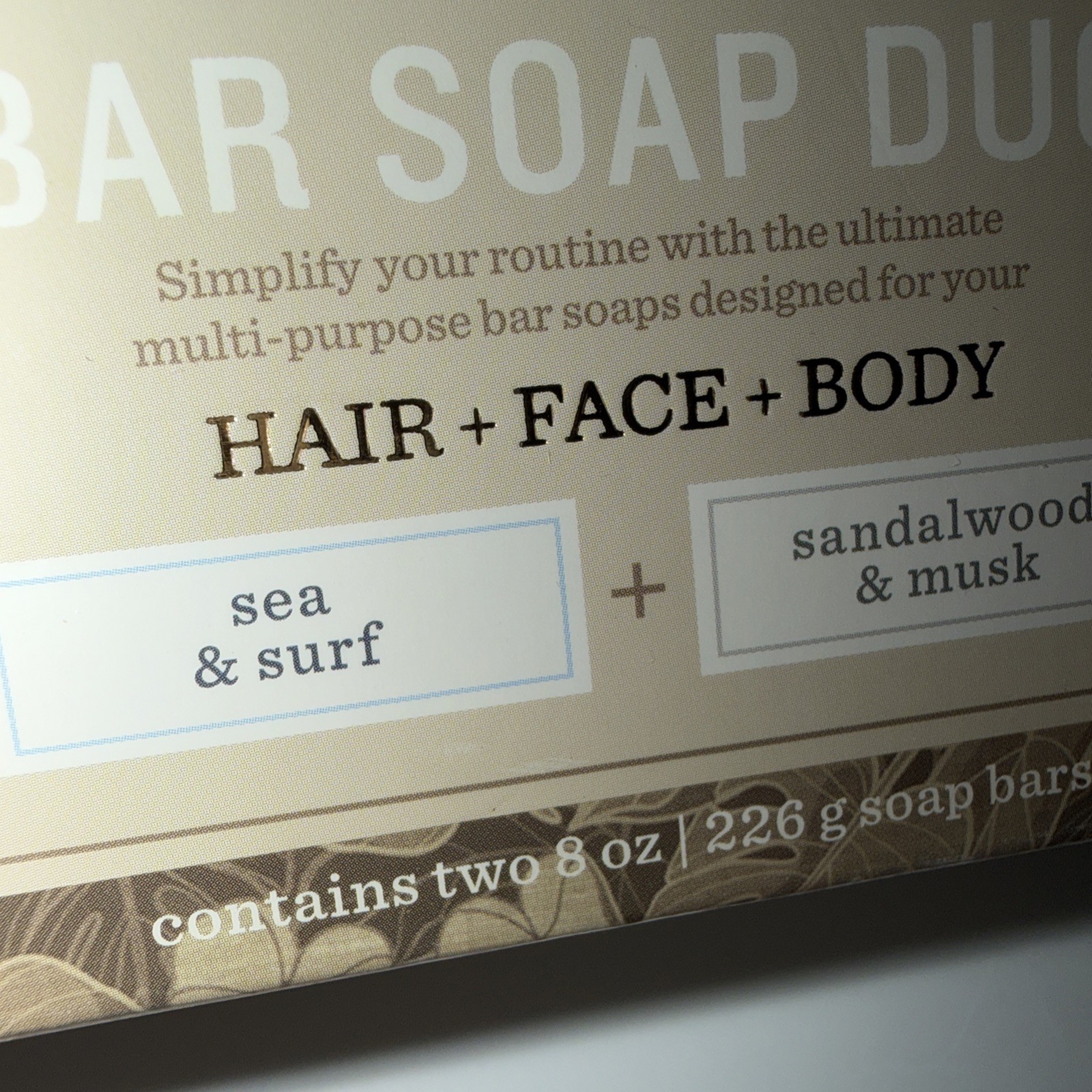 TOMMY BAHAMA BAR SOAP DUO Sea & Surf + Sandalwood & Musk 2-8ozHAIR + FACE + BODY