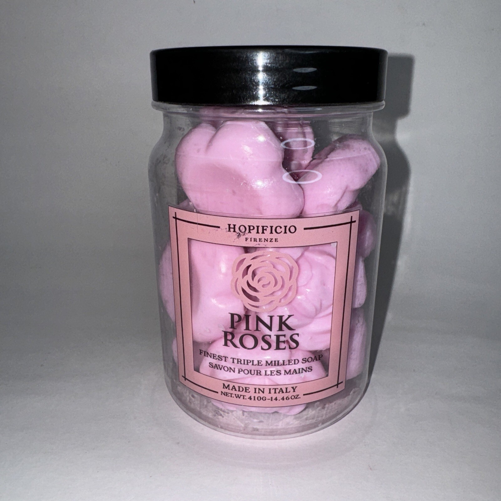 Hopificio Firenze Pink Roses Soap Triple Milled Savon Pour Les Mains
