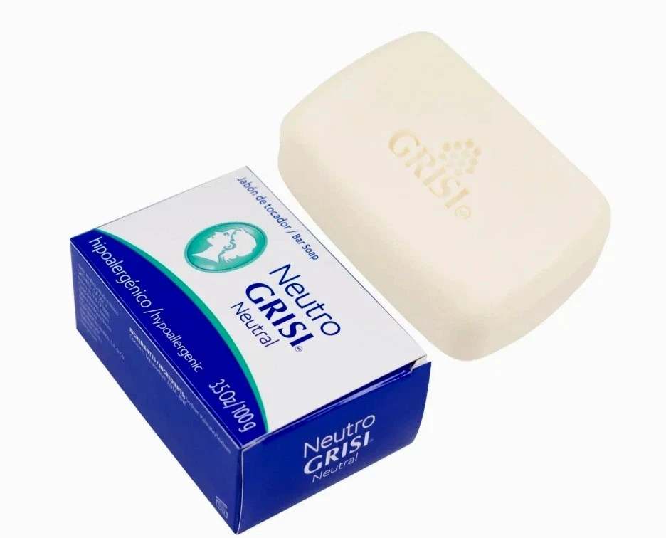 Neutro Grisi Neutral Bar Soap 3.5 OZ per Bar-Brand New & Sealed