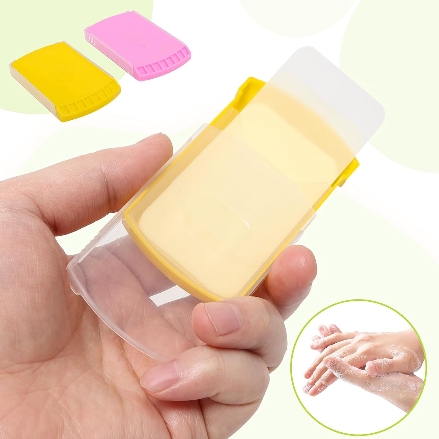 2 Boxs (100 Sheets) Hand Washing Soap Sheets for Outdoor Travel,Portable Camping