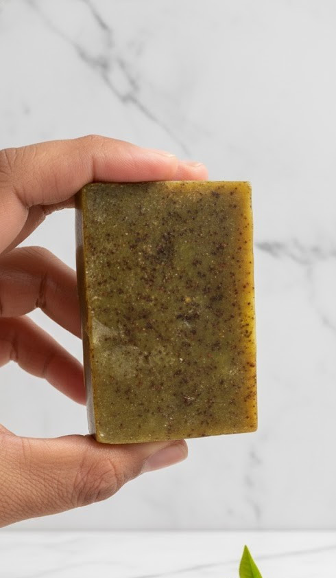 Pure Neem & Aloe Vera Soap – Handmade Herbal Cleansing Bar – Sensitive, Dry Skin