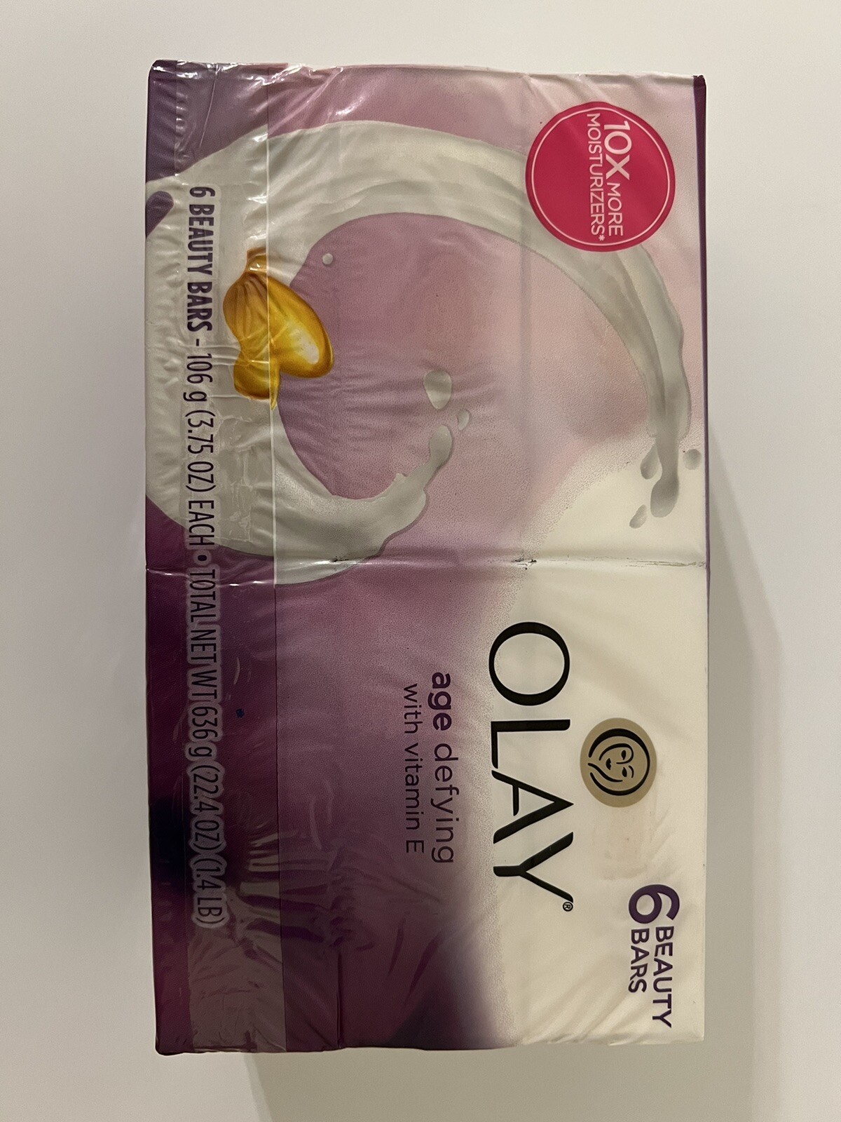 OLAY AGE DEFYING ORIGINAL DISCONTINUED VITAMIN E MOISTURIZING BEAUTY BAR SOAPS