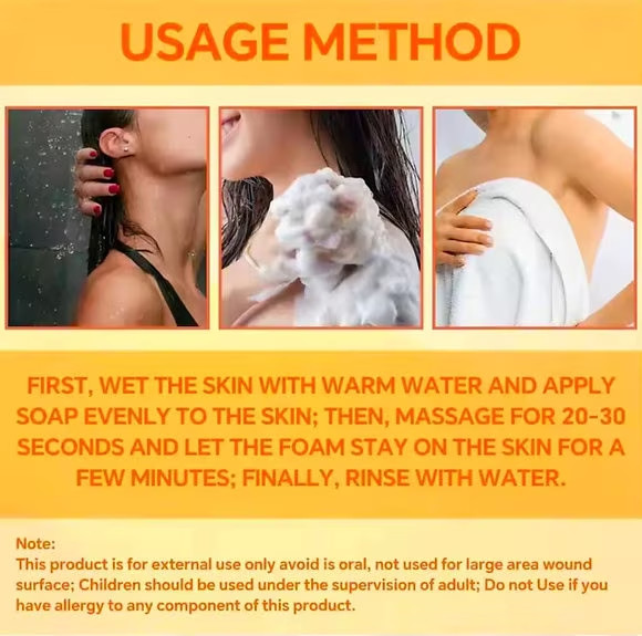 MM Skincare Glam Carrot Soap Deep Cleansing Brightening Bar for All Skin – 100g
