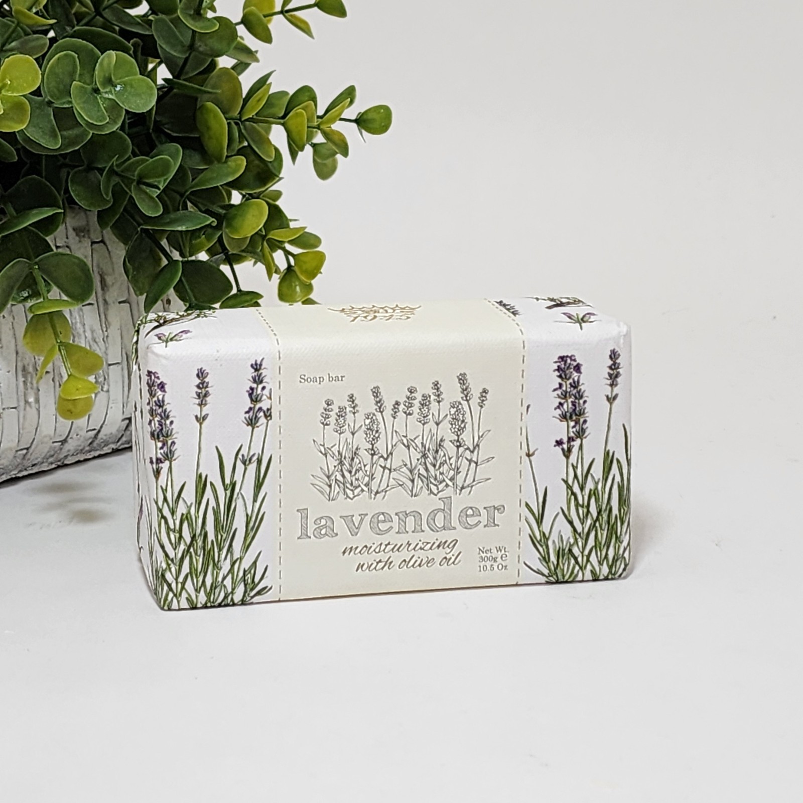Saponificio Varesino Lavender Moisturizing Soap Bar with Olive Oil 10.5 oz