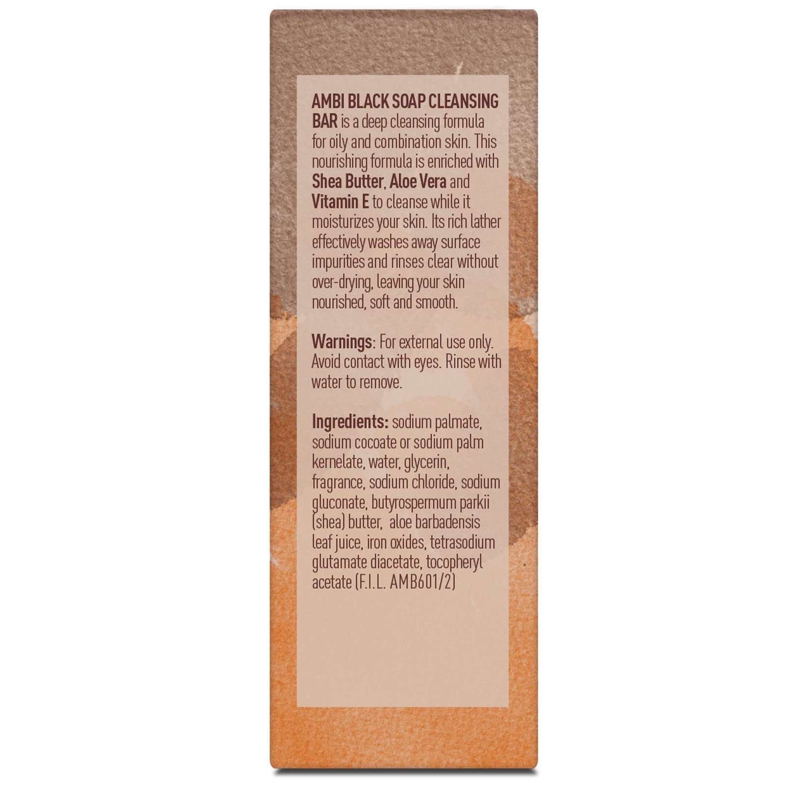 Ambi Skincare Black Soap with Shea Butter, 3.5 Ounce (Pack of 2),