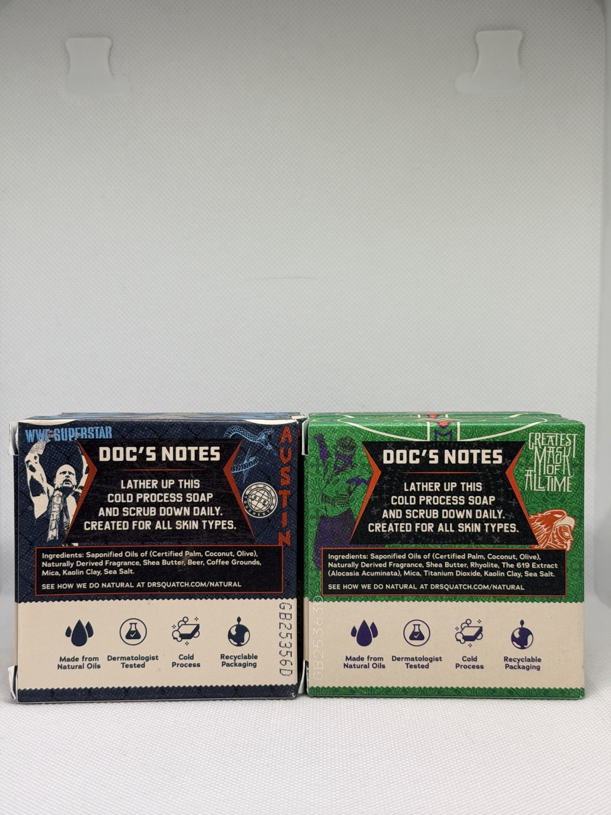 Dr Squatch STONE COLD STUNNER REY MYSTERIO MAGIC WWE Natural Soap. Rare!
