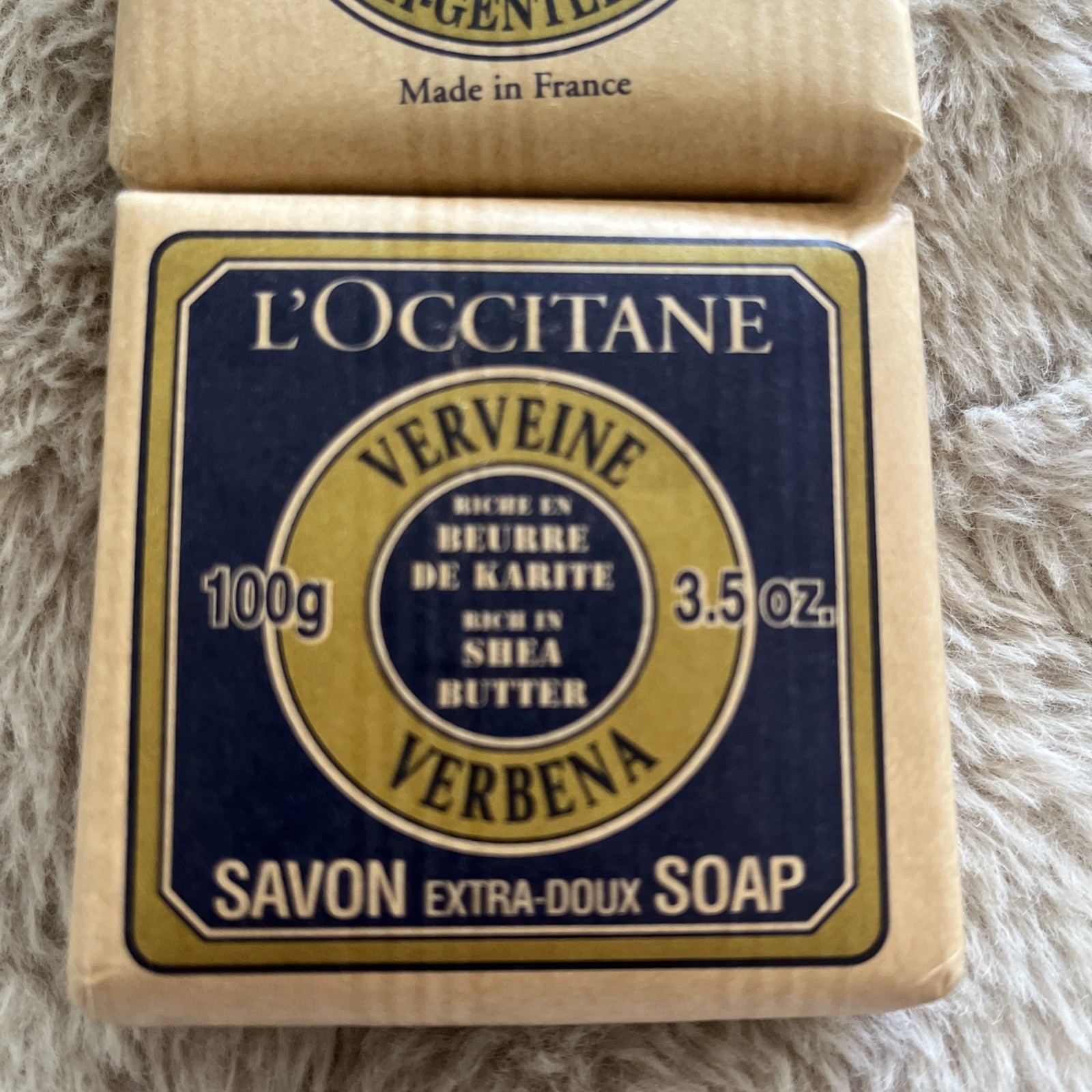 L’Occitane Verveine Verbena Bar Soap Shea Butter 3.5 oz / 100g Lot Of 2