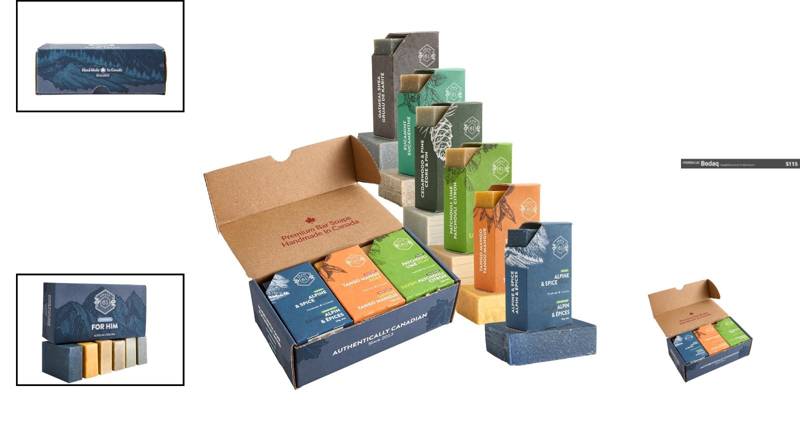 Luxury Handmade Bar Soap with Essential Oils – Perfect Gift for Him – 6 Bars