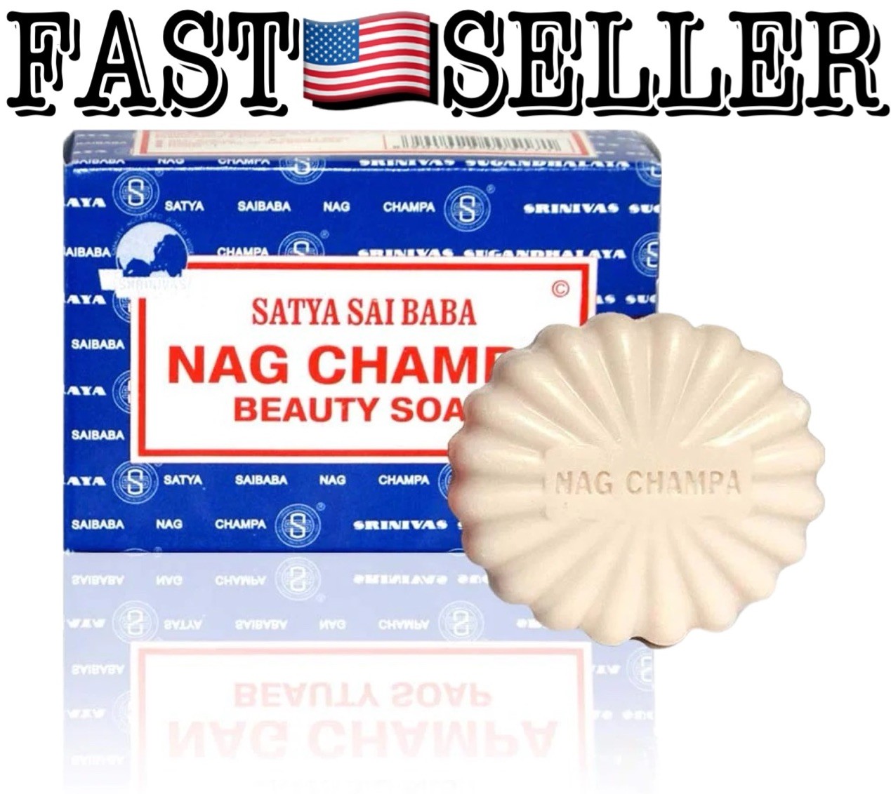 Satya Nag Champa Natural Soap Bar, Rich Lather & Softening 5oz (150g)