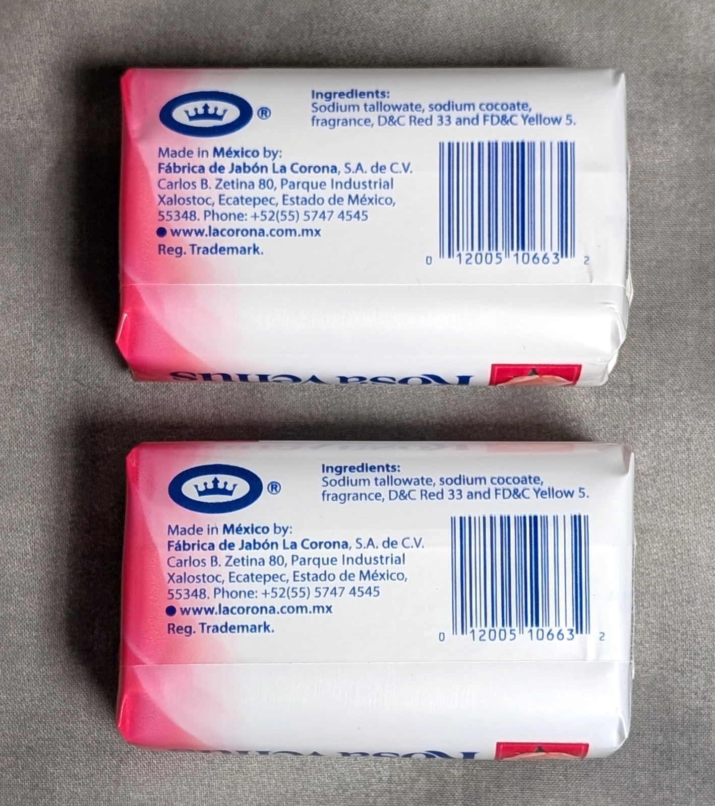 Jabon Rosa Venus Pink Classic 2 Bar Soap 150 g / 5.3 oz