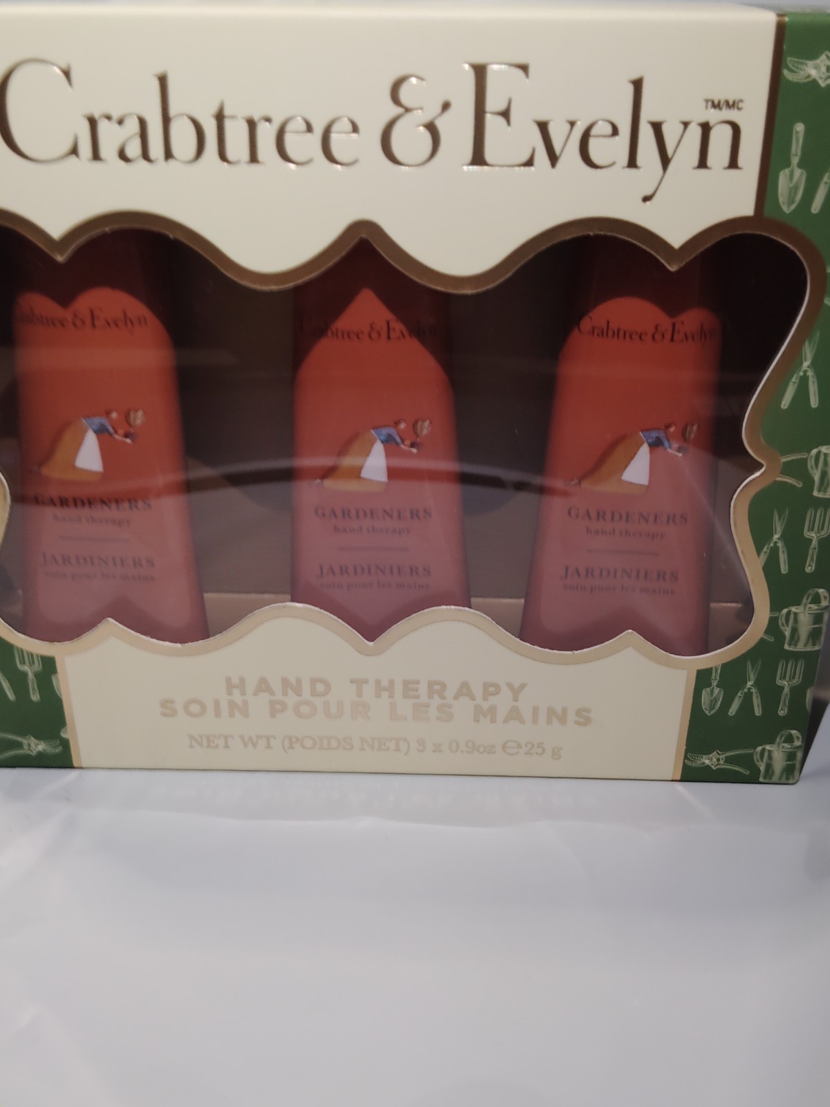Crabtree & Evelyn Gardeners Hand Therapy 3 x 25g/0.9oz NIB