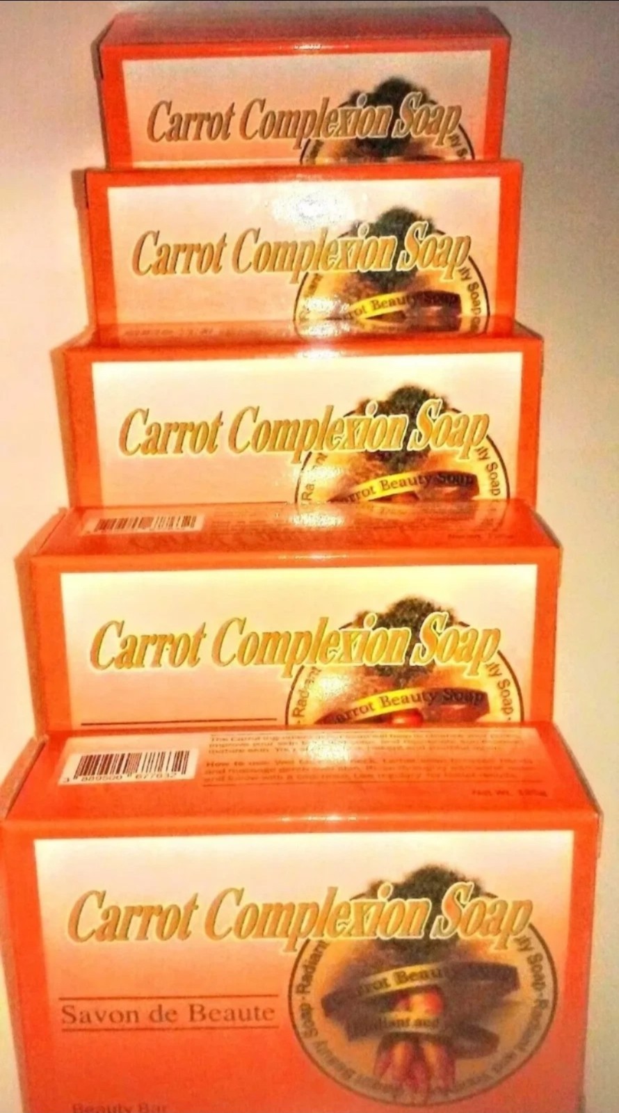 Countryside Beauty Soap Quad-Milled Carrot Extract Beauty,1 pack=12Bars=20$
