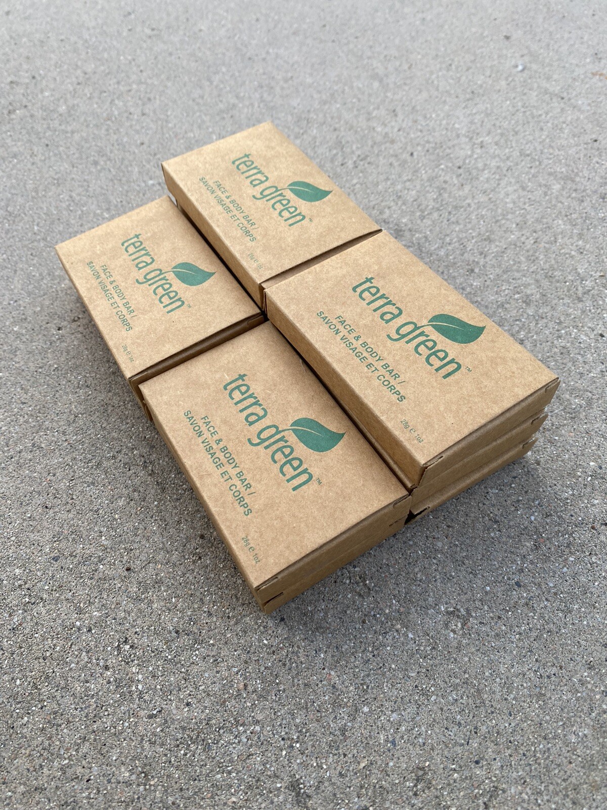 Terra Green Face And Body Soap Bar 1.85 oz Lemongrass Fragrance Lot of 10 Bars