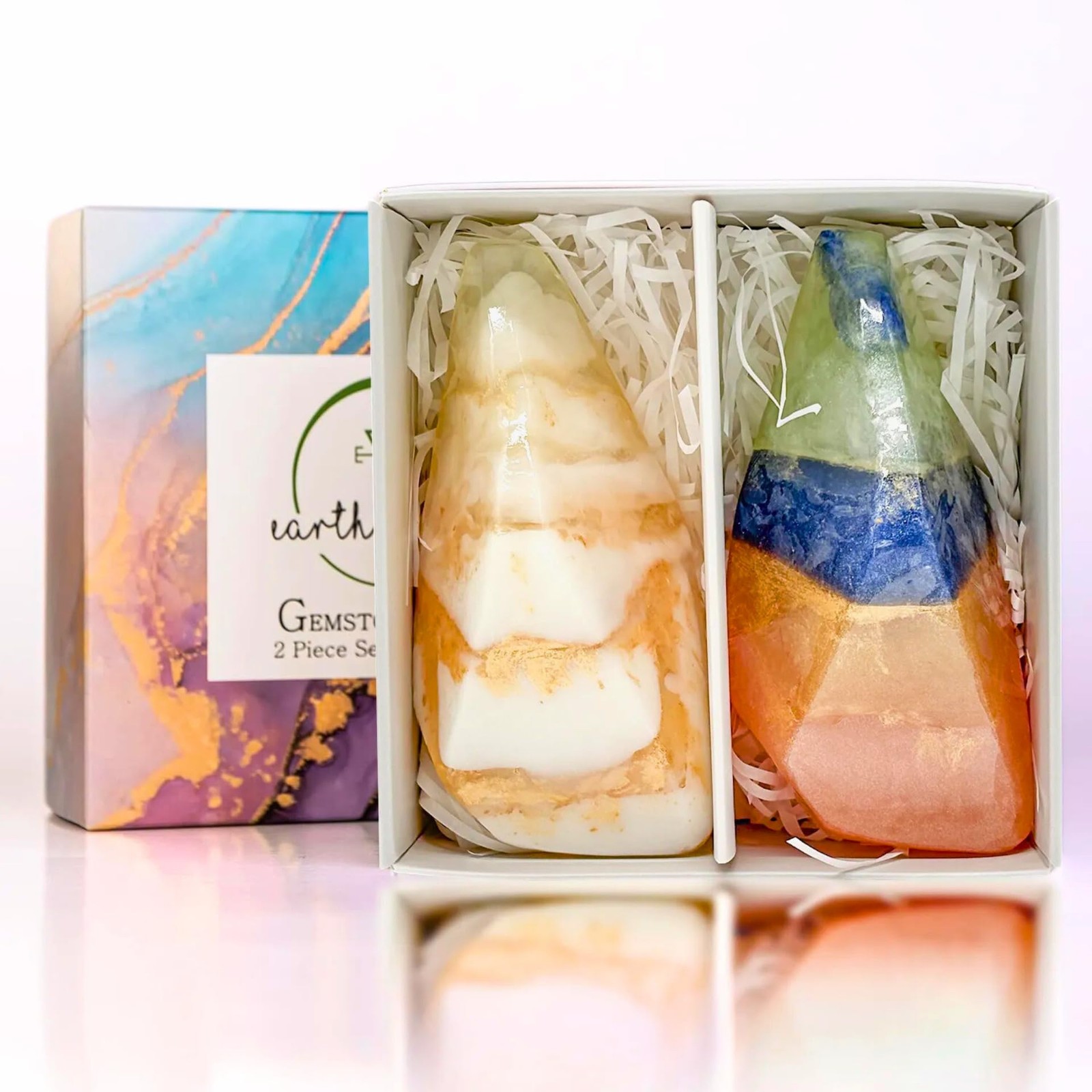 Earth & Home Rocksoap Bar Soap-Gemstone Soaps with Real Crystals Inside- Mois…