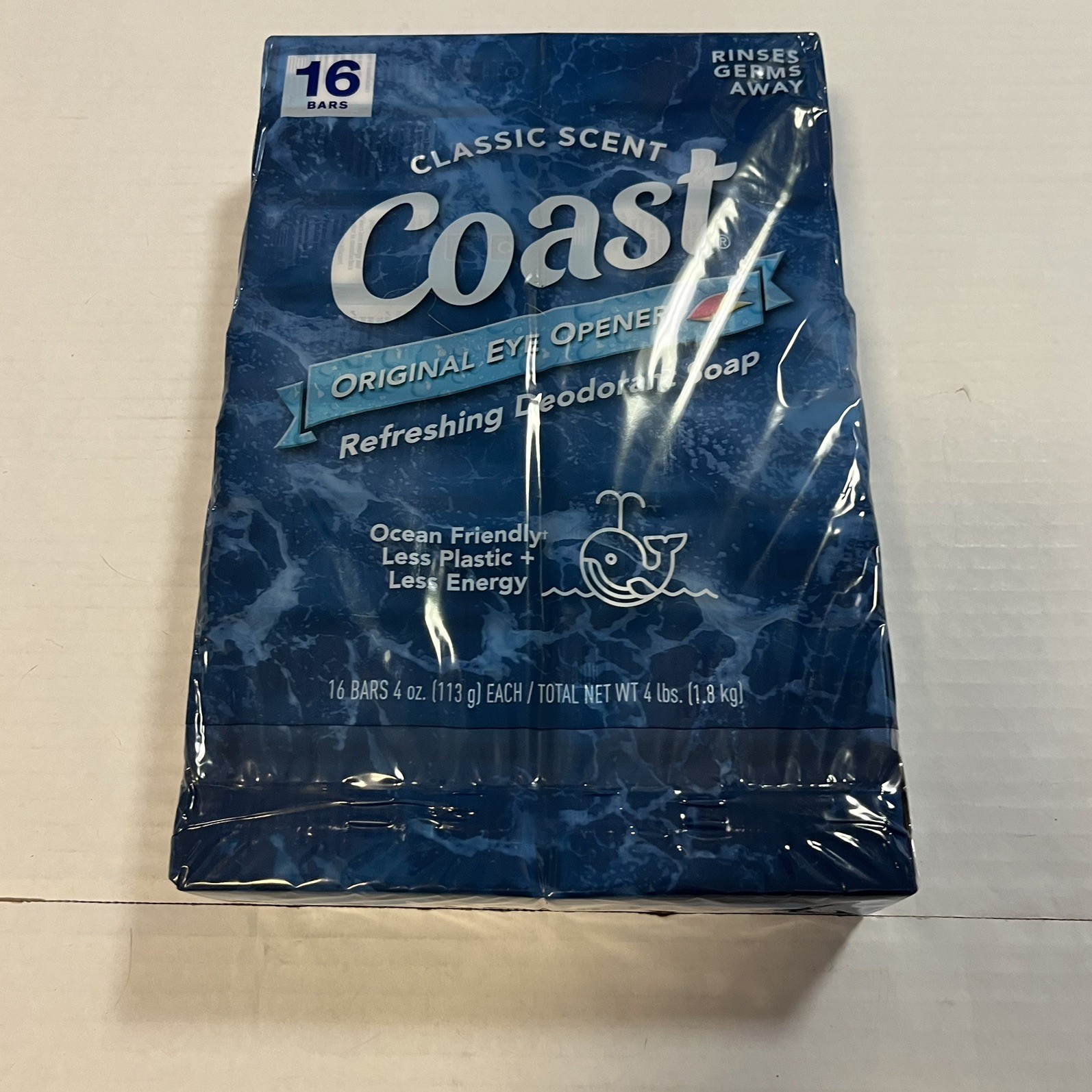 Coast Classic Original Scent Bar Soap, 4 Oz Ea, 16 Bars, 4 lbs of Soap NEW NIP