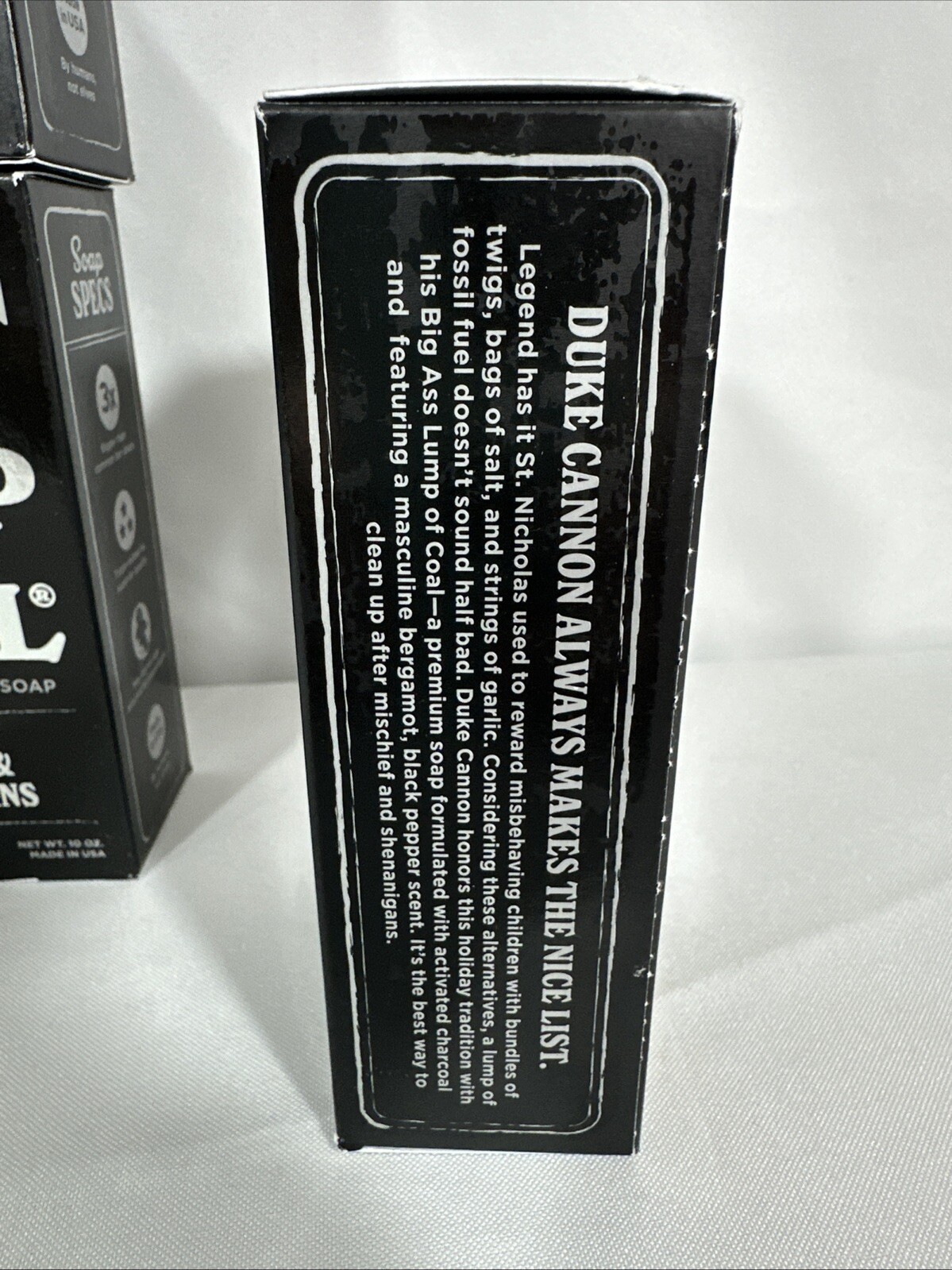 4 Duke Cannon Supply Co. Big Ass Lump of Coal Activated Charcoal Soap 10 oz ea