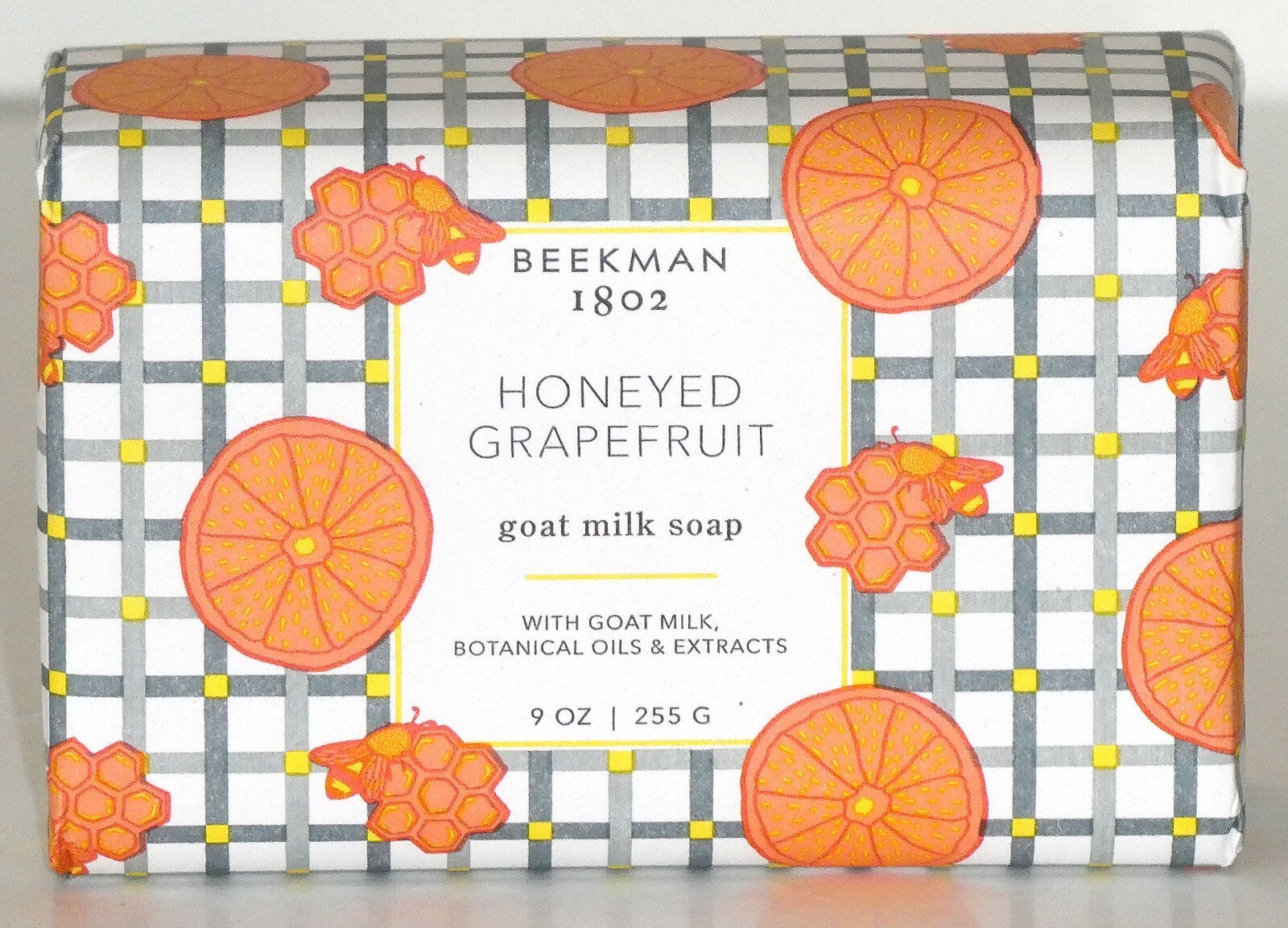 Beekman 1802 Honeyed Grapefruit Goat Milk Soap Bar 9 oz Brand New Sealed