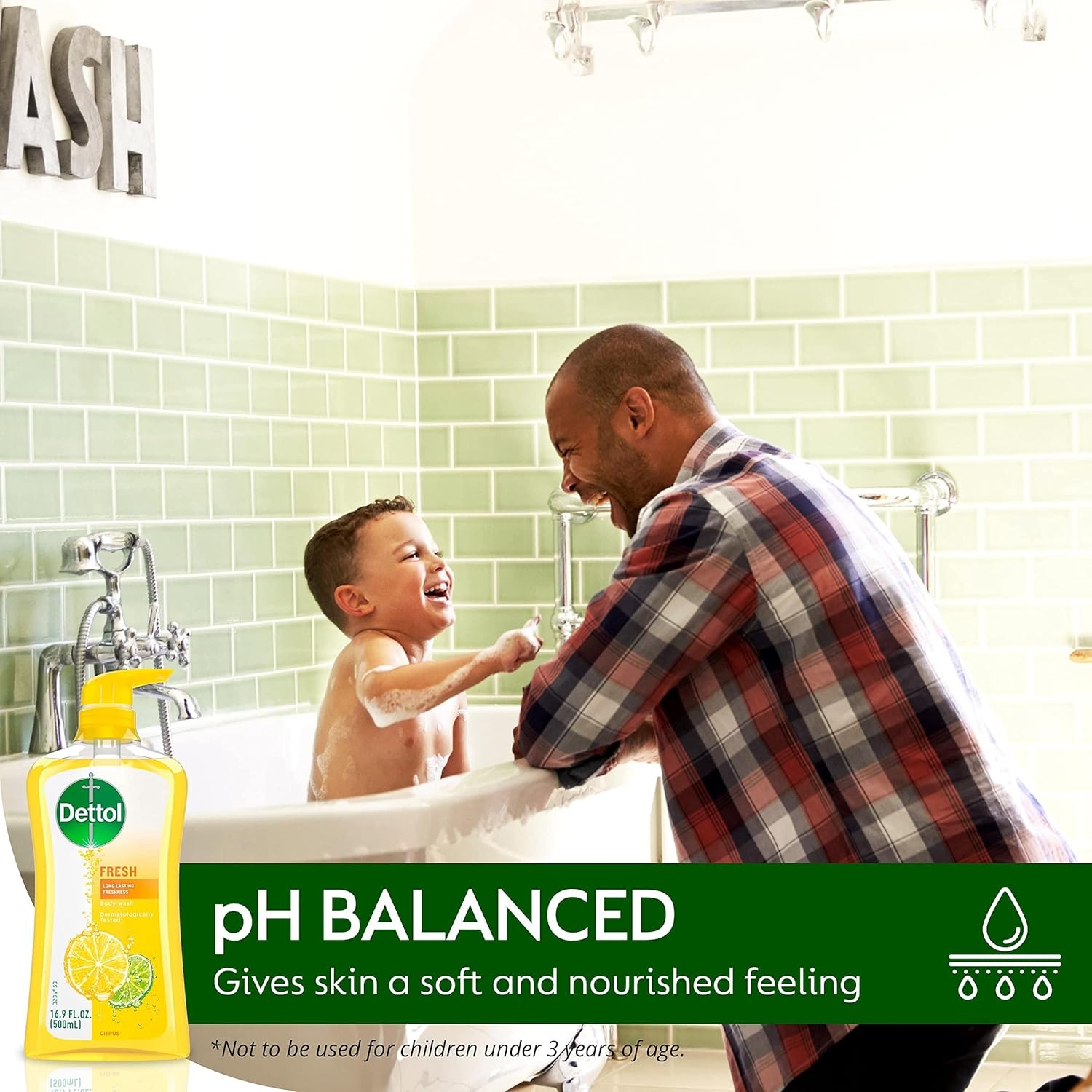 Fresh Body Wash and Shower Gel, Fresh Yuzu Citrus Scent Body Wash, 16.90 Fl Oz