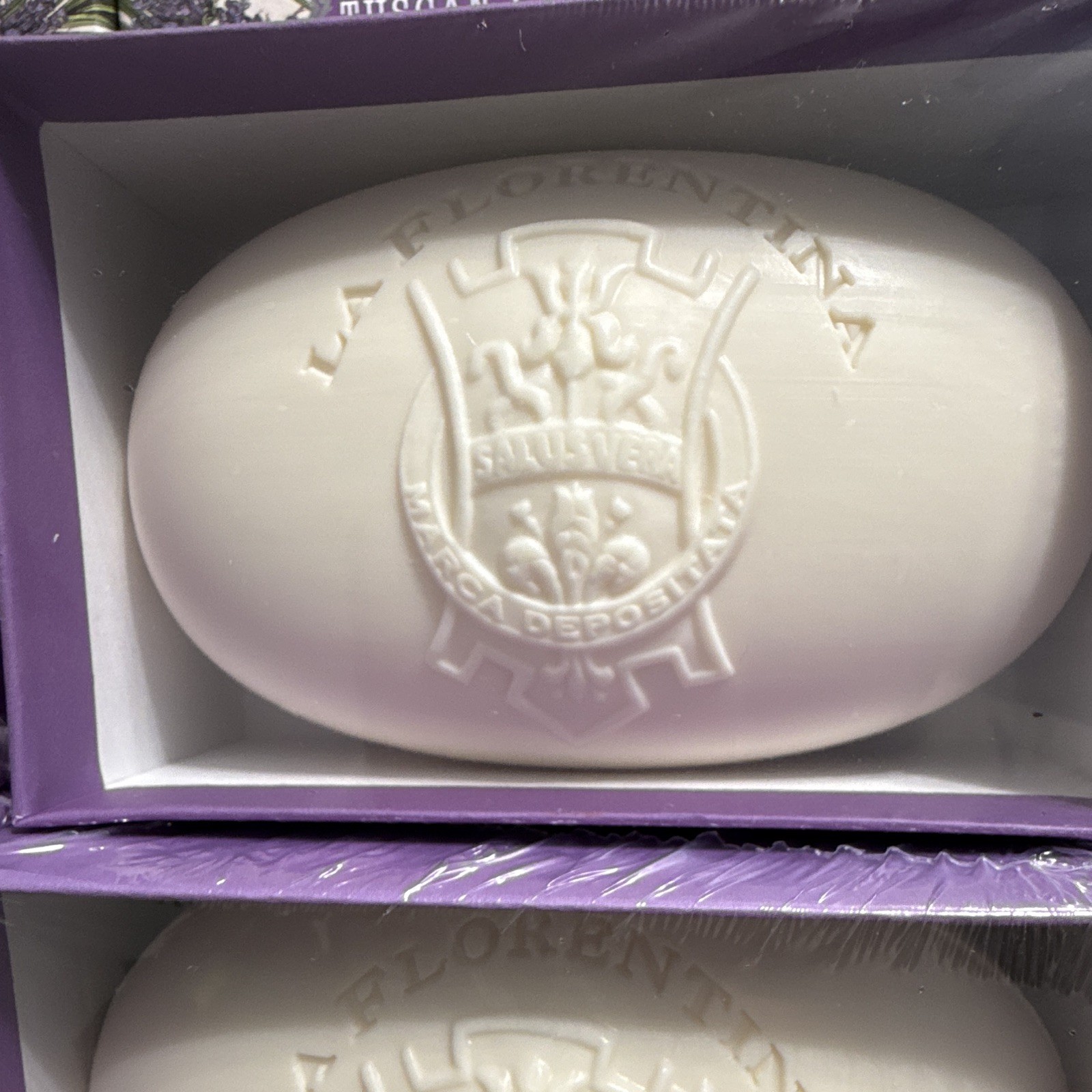 Indulge in Luxury: 4-Pack La Florentina Tuscan Lavender Shea Butter Soap 10.5 oz