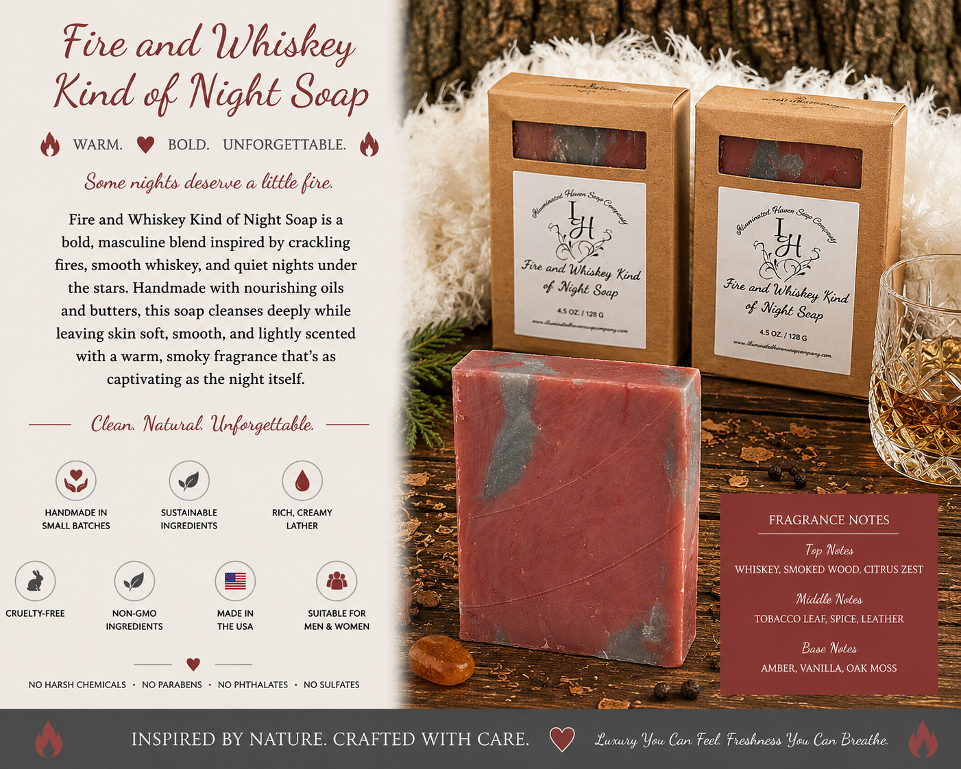 Handmade Artisan Soap Bar Natural Bath Soap Shea Butter USA Made Moisturizing