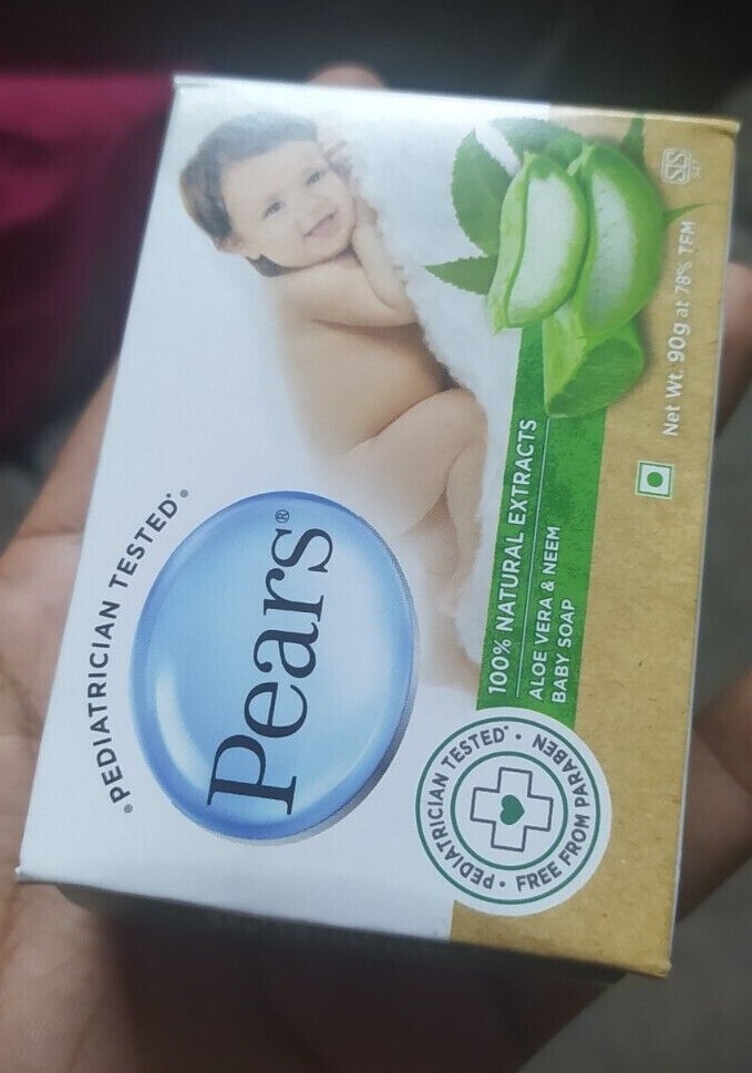 Pears Aloe Vera & Neem Baby Soap natural extract free shipping