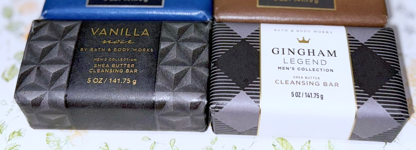 Bath & Body Works 5oz Men’s Collection Variety Shea Butter Cleansing Bar Soap x4