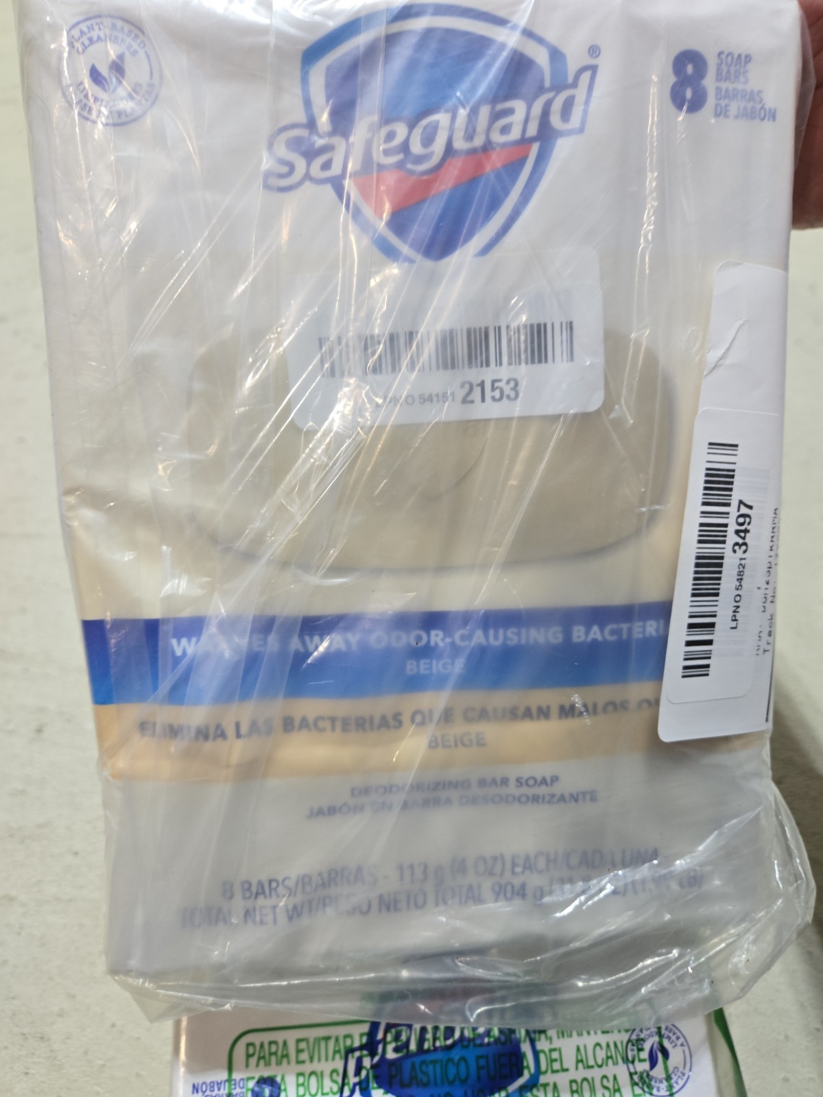Lot: 2 8packs Safe-Guard Antibacterial Soap, 4oz Bar beige color Anti-bacterial