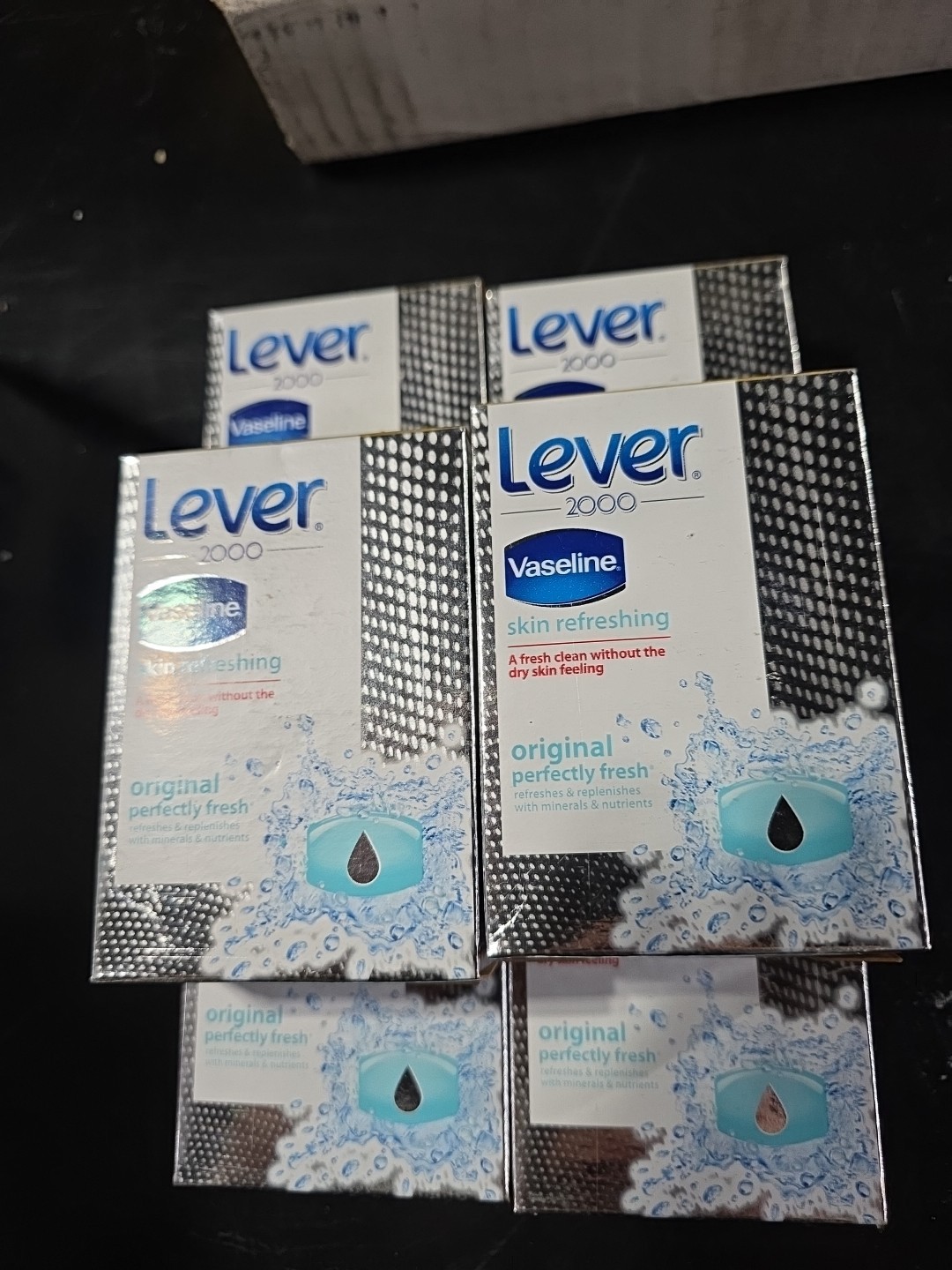 6x Lever 2000 With Vaseline Perfectly Fresh NOS Discontinued Sealed -4.5oz Bars