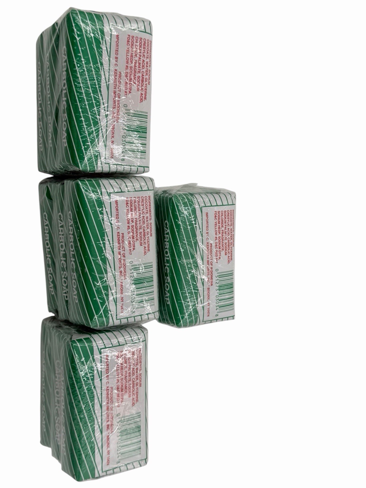 12 Bars Island Pride Carbolic Germicidal Soap 4.41oz Antibacterial Skin Cleanser