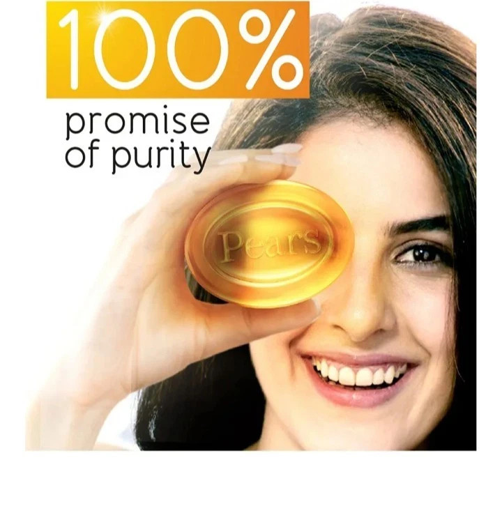 Pears Pure & Gentle Bathing Soap Bar 125 g (Pack of 8 Get Free 1 Soap