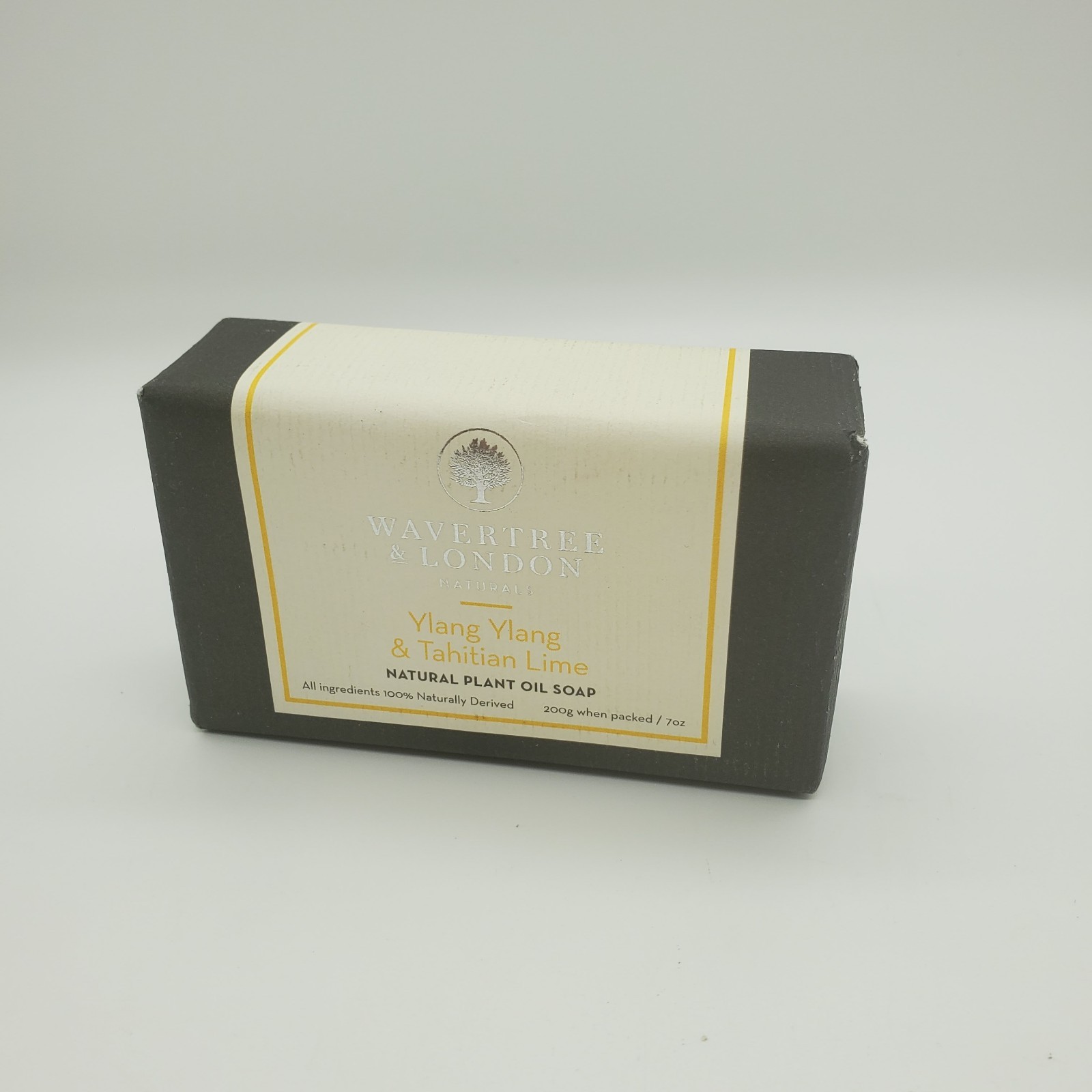 WAVERTREE & LONDON Naturals Plant Oil 7oz Bar Soap YLANG YLANG & TAHITIAN LIME