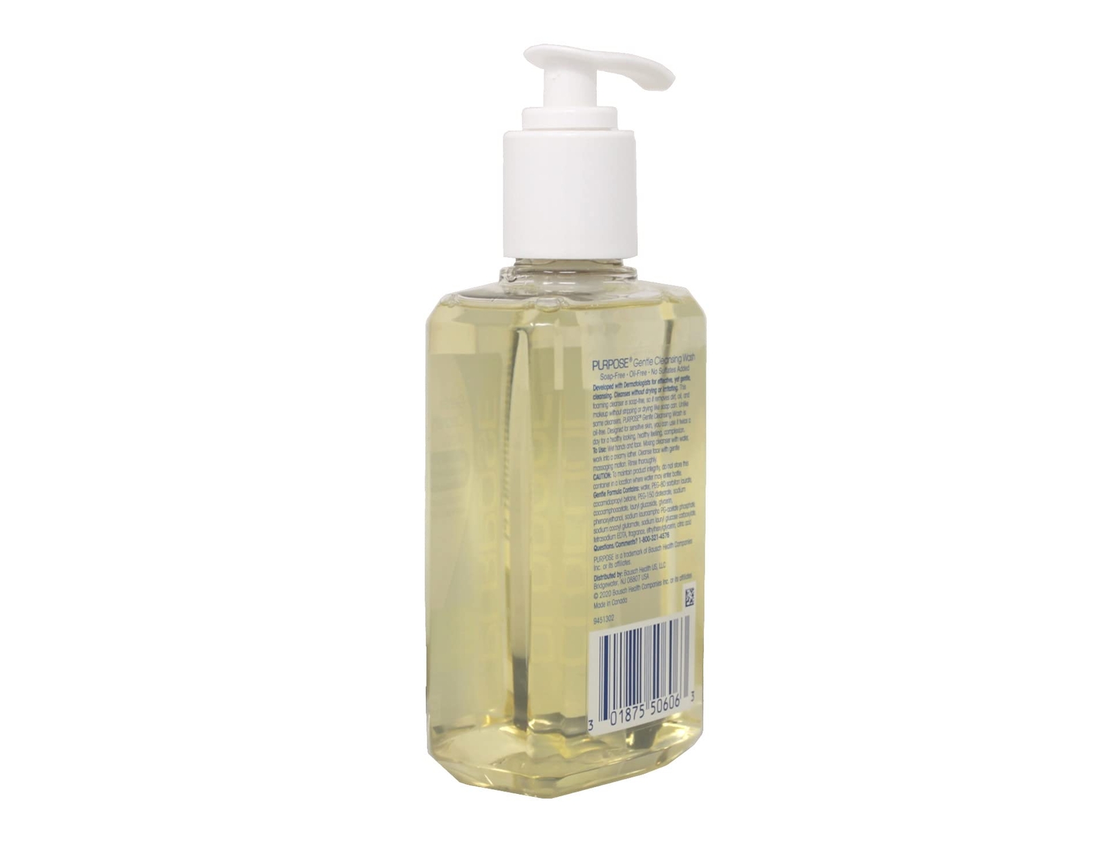 Purpose Gentle Cleansing Wash 6 Oz Pack of 2 Soap Free for Sensitive Skin