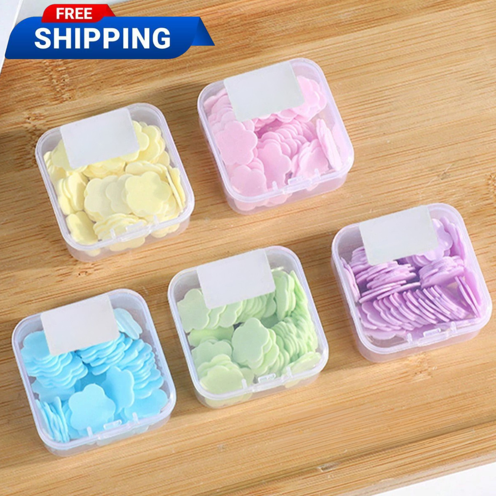 Soap Sheets 300Pcs Boxed Travel Disposable Paper Soap Hand Wash Camping Hiking