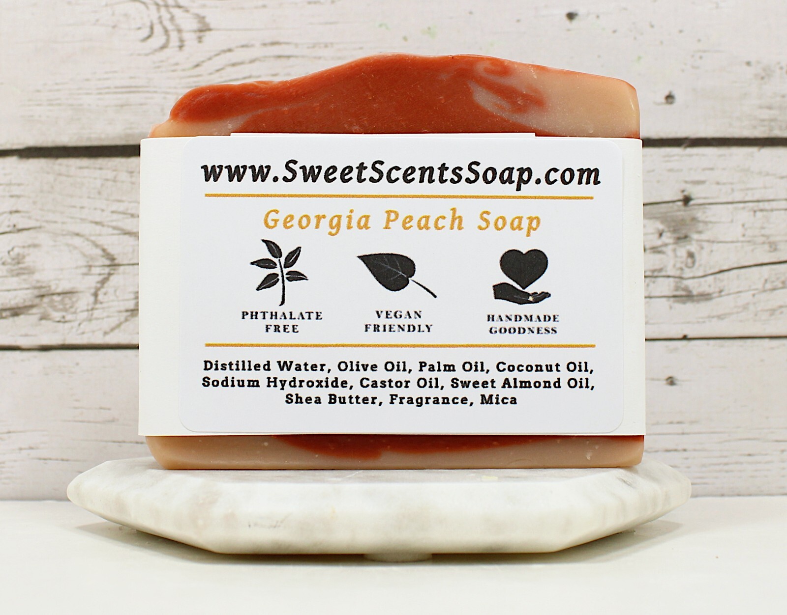 Handmade Soap – Georgia Peach – Cold Process, Scented Soap