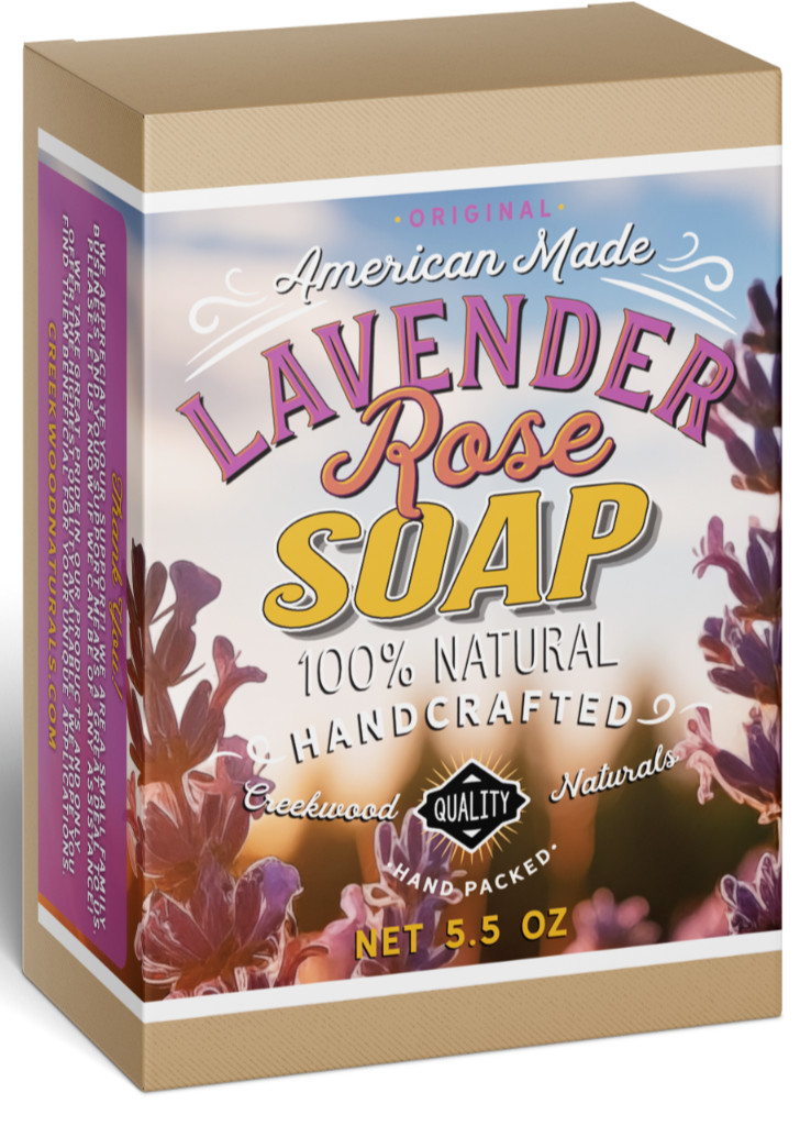 Handcrafted Lavender Rose Soap – American Made All Natural Soap with Lavender