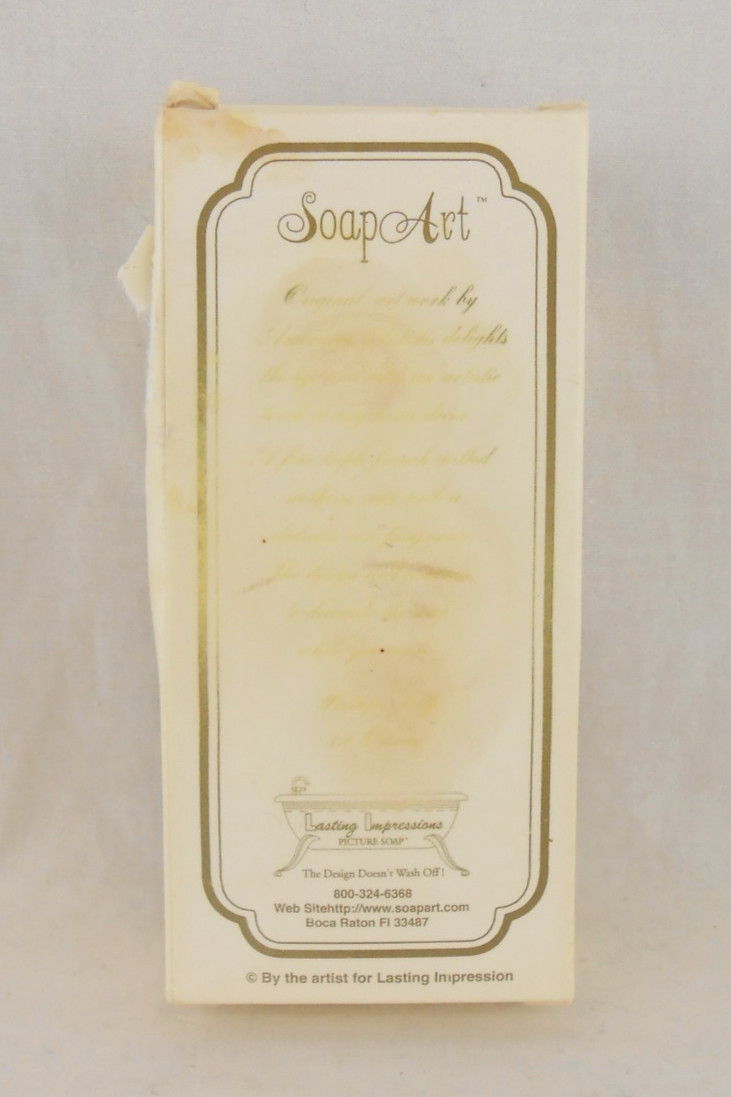 Lasting Impressions Soap Art 3.0 oz Picture Soap Bath Bar Floral Plant Design