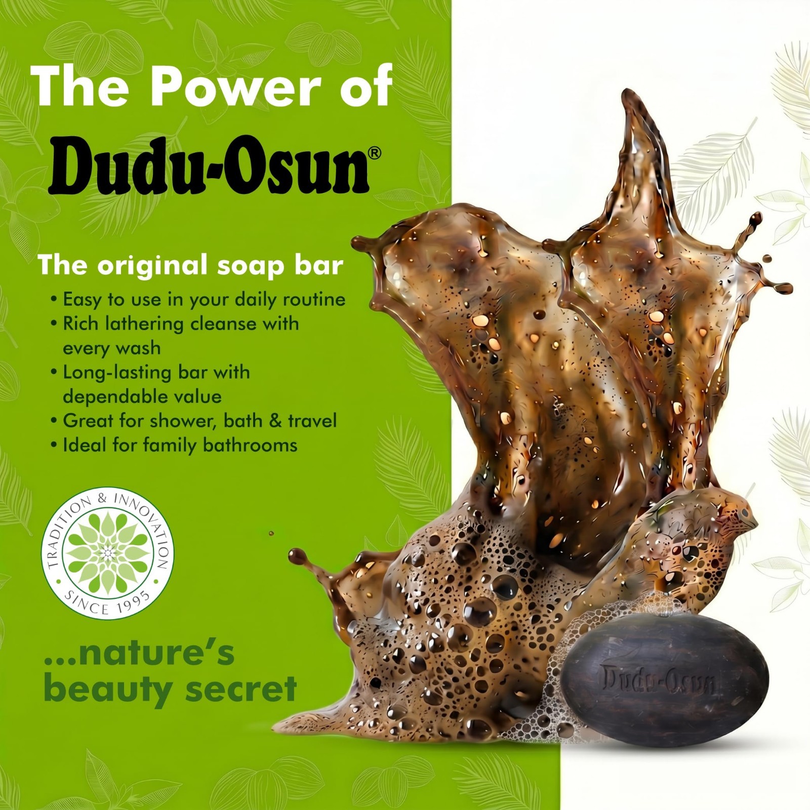 Authentic African Black Soap Bar 5.3 oz – 24 Count Bulk Pack, Shea Butter & Hone