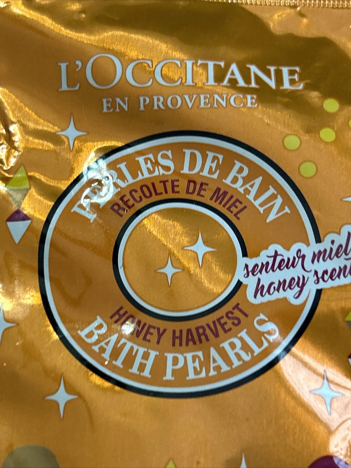 L’OCCITANE Perles De Bain HONEY HARVEST BATH PEARLS 0.7oz new sealed