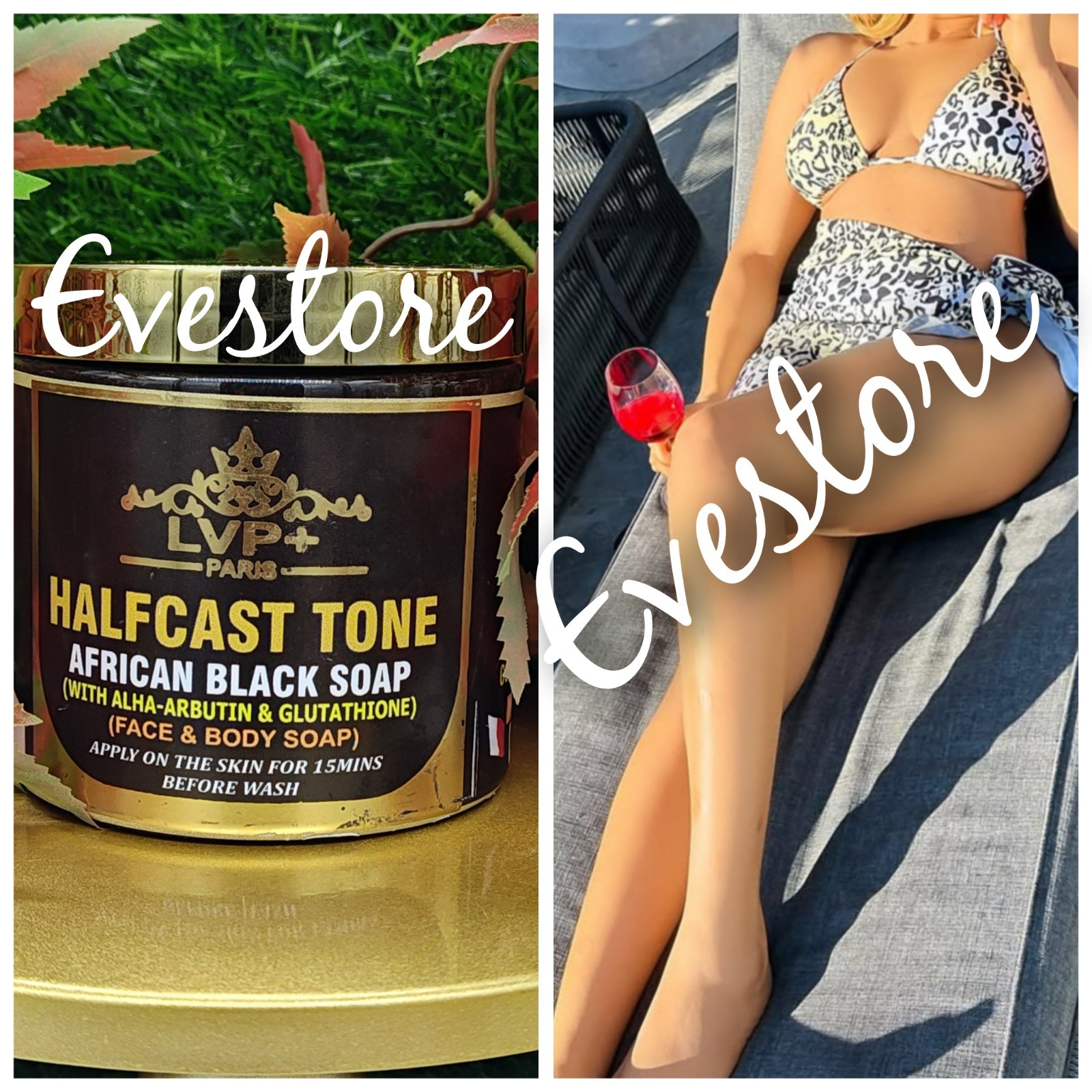 LVP H-C AFRICAN BLACK SOAP WITH ALPH ARBUTIN & GLUTATHION