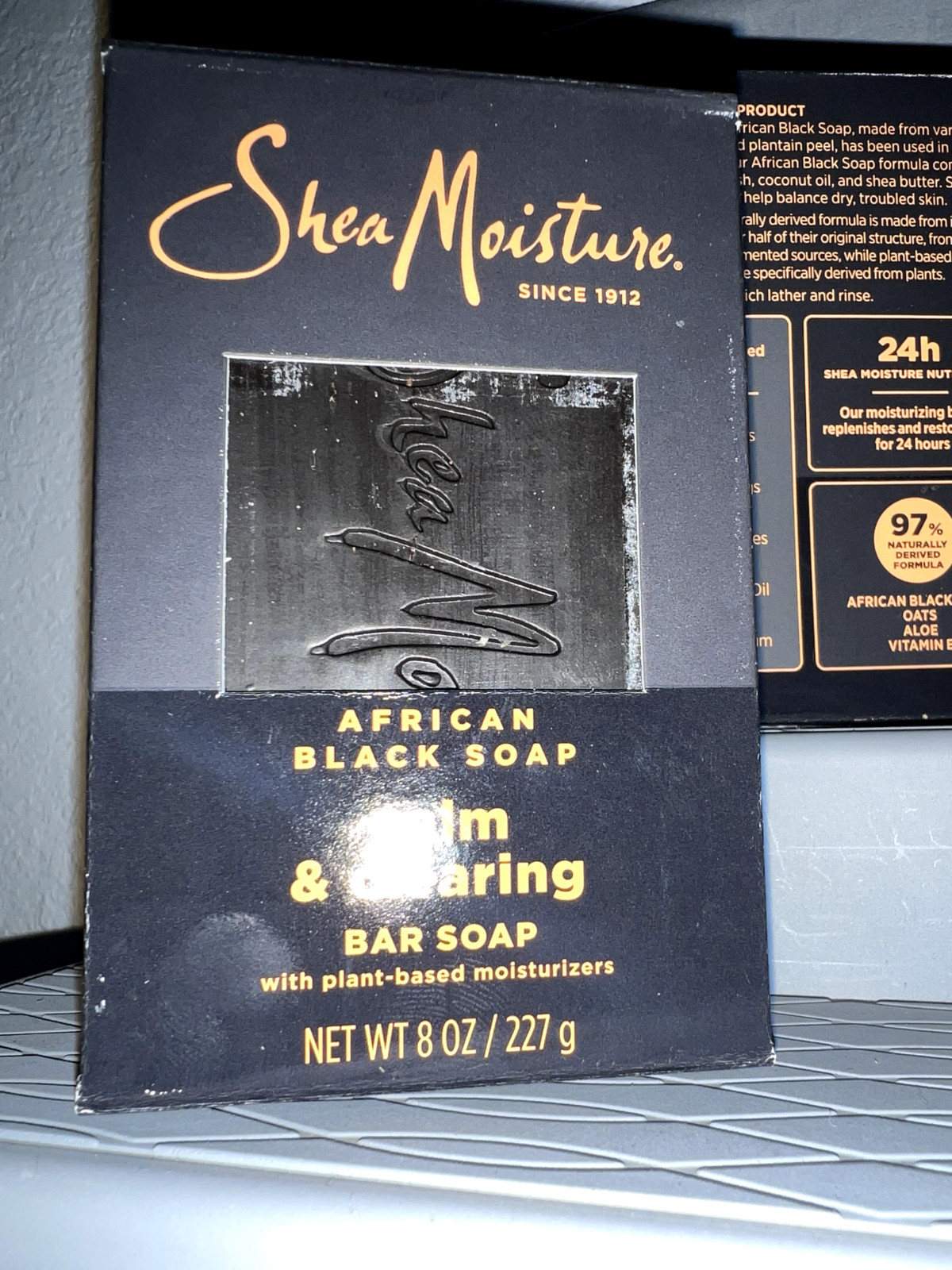 4 Pack SheaMoisture Calm & Clearing African Black Bar Soap, Shea Moisture, 8oz
