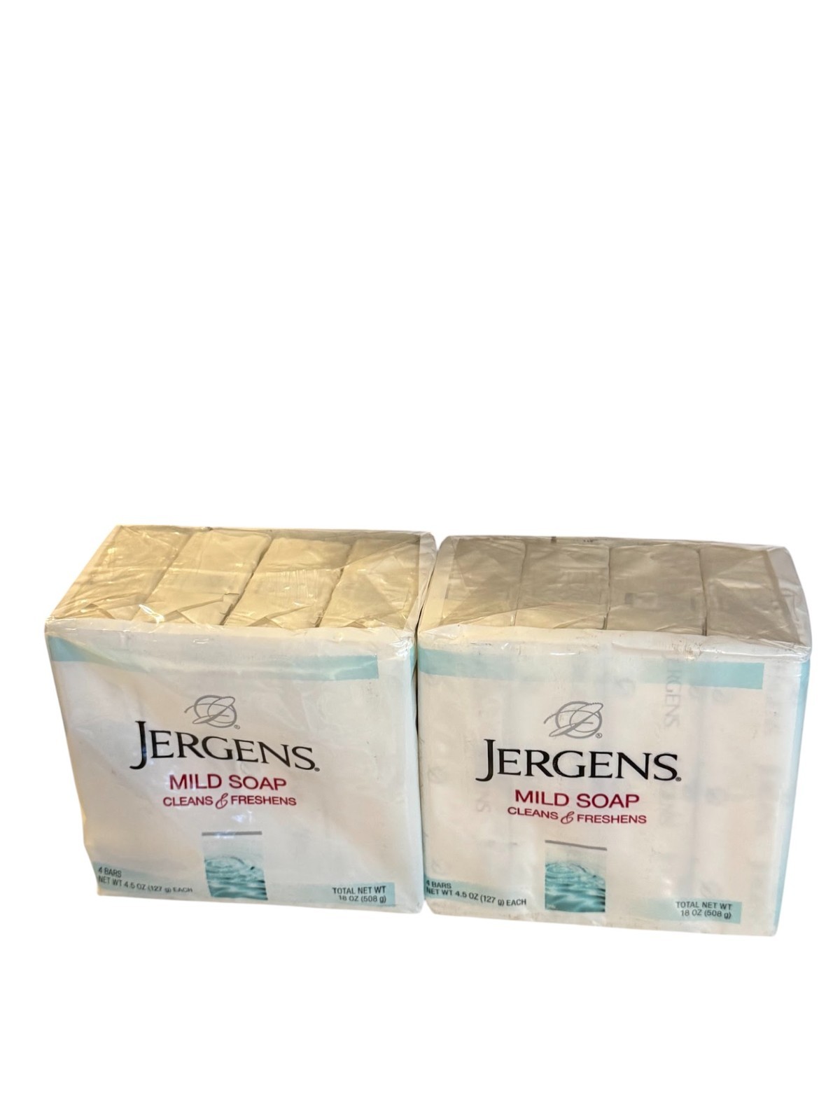 8 Bars Jergens Mild Soap 4.5 oz Bar Tallow Tallowate (2 Pack of 4 Bars) Original