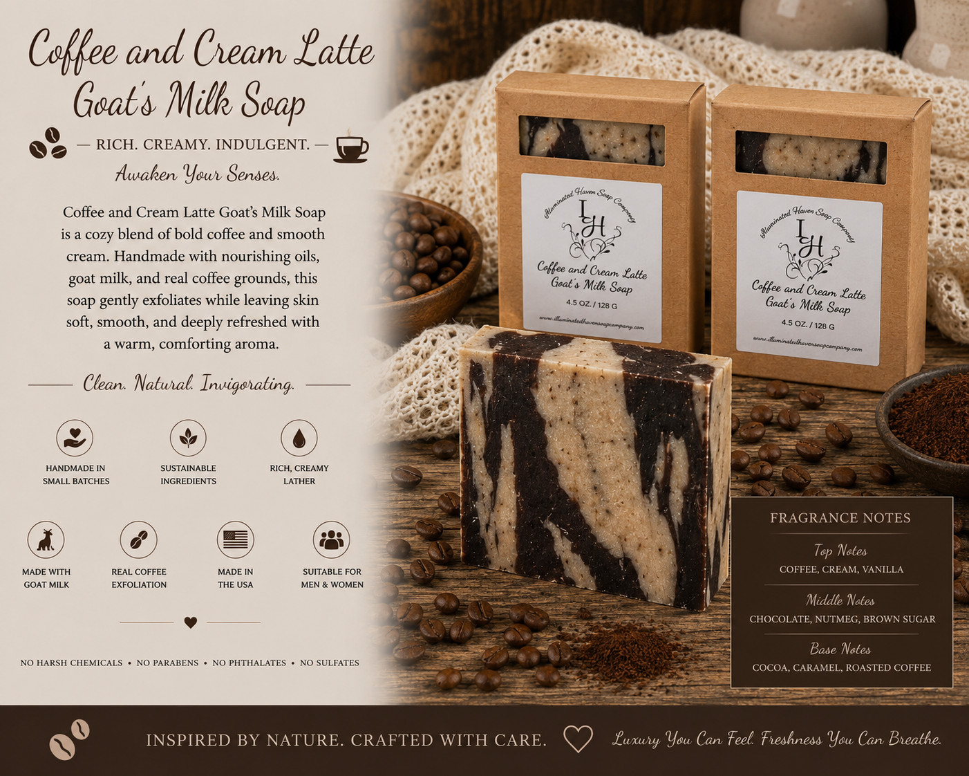 Handmade Artisan Soap Bar Natural Bath Soap Shea Butter USA Made Moisturizing