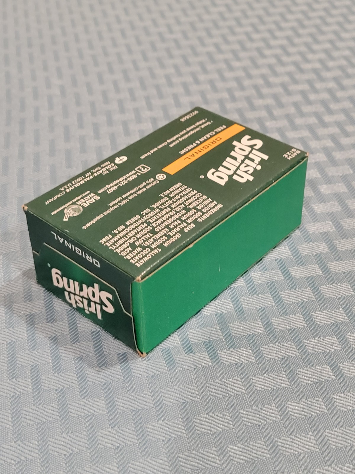 2 Original IRISH SPRING Deodorant Bar Soap 4 Oz Box 9923868 No Flaxseed Oil NOS