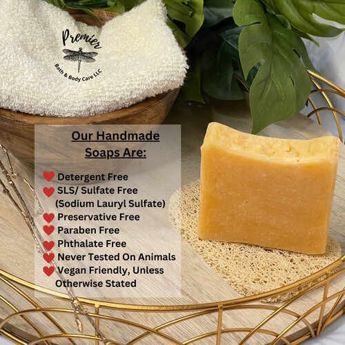 All Natural Lavender Honey Oats Goat Milk Soap Bar with Organic Shea Butter