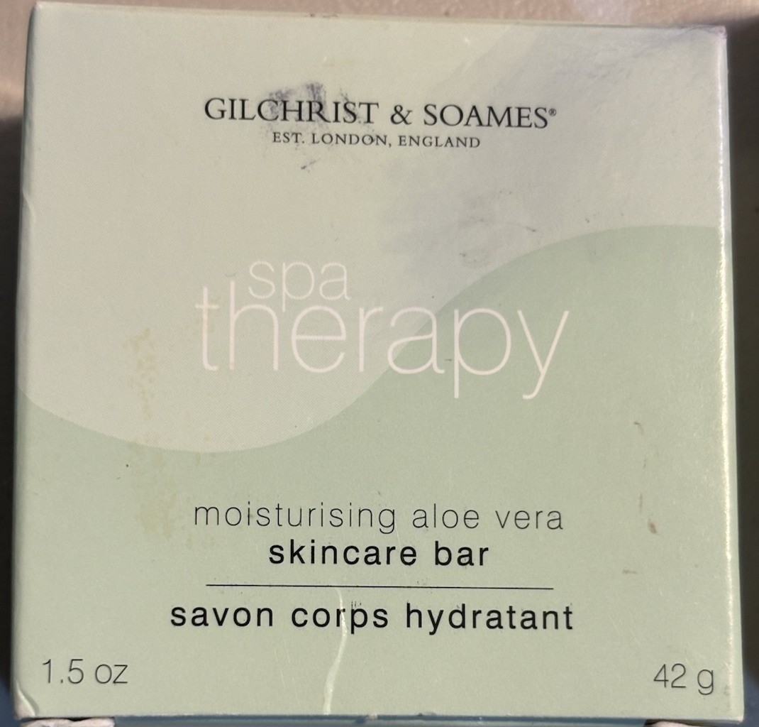 New Gilchrist & Soames Spa Therapy Moisturising Bar, Aloe Vera 2.8 oz & 1.5 oz