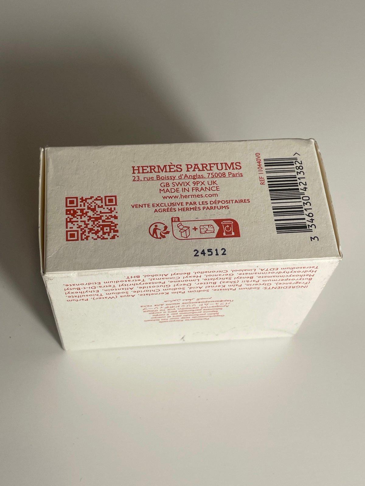 HERMÈS Barénia Perfumed Soap for Women 125 g 4.4oz New
