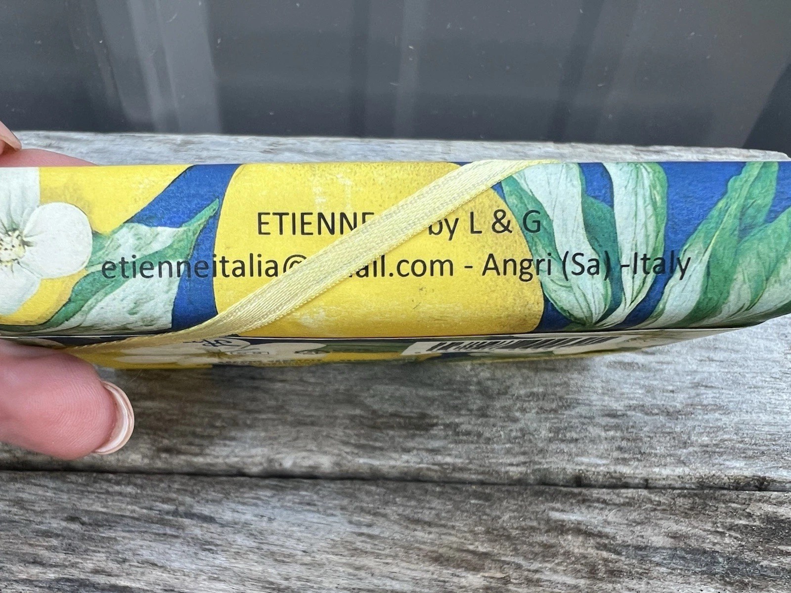 New Sapone Vegetale Limone LEMON Soap Bar Handmade in Italy 200g/7.05oz