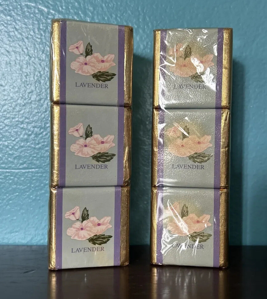 Vintage 6 Bath Cubes English Garden Lavender Ben Rickert Rare Scent HTF Sealed